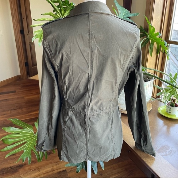 Eden Society Dark Olive Green Utility Chore Jacket - Picture 5 of 14